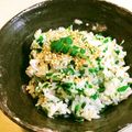 Hanknut's cooksnap of when they made コシアブラとちりめん雑魚のおにぎり.