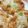michi:630's cooksnap of when they made 枝豆と玉ねぎのかき揚げ.