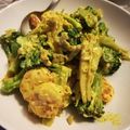 峰みいら's cooksnap of when they made エビ＆ブロッコリーのカレーマヨ炒め.