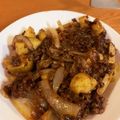 ポテチ君's cooksnap of when they made 簡単◎じゃがいもとひき肉のカレー炒め.