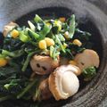 moeoke's cooksnap of when they made ベビーホタテほうれん草コーンのバター炒め.