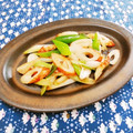 Satoco❋'s cooksnap of when they made ネギとちくわのゴマ油炒め.