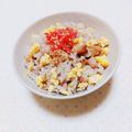 まあまま☆0403's cooksnap of when they made リメイク☆焼魚（ブリ）と卵で混ぜご飯♪.