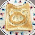 ちょこ05's cooksnap of when they made こどもの朝食に＊簡単★型抜きトースト♪.
