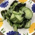 riomaru3's cooksnap of when they made きゅうりと乾燥ワカメの酢の物.