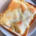 クックK0EAD7☆'s cooksnap of when they made マヨキムチのチーズトースト.