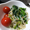 ユーロン's cooksnap of when they made もやしとほうれん草のナムル.