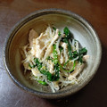 ゆう0305's cooksnap of when they made 簡単おつまみ　もやしとササミの韓国風和え.