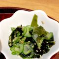 miyucchi29's cooksnap of when they made きゅうりと乾燥ワカメの酢の物.