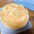 おふろん's cooksnap of when they made 桃のコンポートでヨーグルトムースケーキ♡.