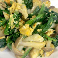 気まぐれ☆NORI's cooksnap of when they made ほうれん草としめじの卵炒め.