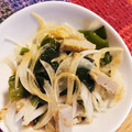うさくま☆'s cooksnap of when they made 作り置き☆わかめと新玉ねぎのポン酢和え.