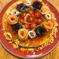 あやろん's cooksnap of when they made ひなまつりに♡サーモン花の寿司ケーキ.