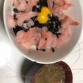 モコ1216's cooksnap of when they made 甘エビ丼.