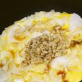 生誕１９７３年独身男's cooksnap of when they made 卵と餅のエスニック風.