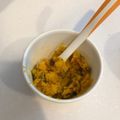 霞桜。's cooksnap of when they made 離乳食後期♩かぼちゃレーズン.