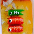 ひよママぴっこ's cooksnap of when they made こどもの日キャラ弁☆こいのぼり.