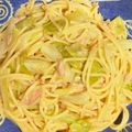 miaou★'s cooksnap of when they made ワンポット☆キャベツとツナのパスタ.