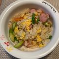  milkchoco's cooksnap of when they made 簡単☆筍とアスパラガスの彩り綺麗な炒飯.