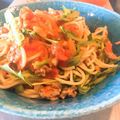 うまうまランラン's cooksnap of when they made 挽肉の濃厚トマトクリームスパゲティ.