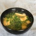 アンドーナツ☆'s cooksnap of when they made 簡単！ヘルシー☆豆苗とお揚げのお味噌汁.