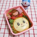 ぽめchan's cooksnap of when they made 簡単キャラ弁♩ドラえもん弁当〜☆.
