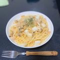 たまごまじん's cooksnap of when they made シーフードとクリームチーズのパスタ.