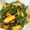 HRGC☆ライ's cooksnap of when they made ピーマンと人参のちくわきんぴら.