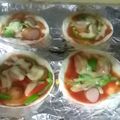 aizu_po's cooksnap of when they made 餃子の皮アレンジ！子どもが喜ぶ簡単ピザ。.
