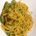美咲．'s cooksnap of when they made ピーマンとチーズのだし醤油スパゲティー.