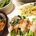 moca101019's cooksnap of when they made 豚ロース薄切り肉のはキャベチーズ巻き.