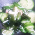 プルプルプルメリア's cooksnap of when they made お手軽&簡単☆きゅうりとワカメの酢の物.