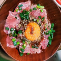 じゅんegu's cooksnap of when they made 簡単 マグロのユッケ風.