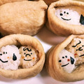 黒こっぺ's cooksnap of when they made ❁キャラ弁❁スヌーピーのおいなりさん❁.