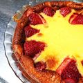 とらねこはずき's cooksnap of when they made 苺のクラフティ❤ 混ぜて焼くだけ新食感♪.
