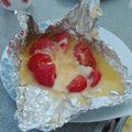 cacotan's cooksnap of when they made BBQで丸ごとトマトとチーズのホイル焼き.