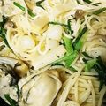 kigumei's cooksnap of when they made のびると菜の花のパスタ.