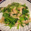 ししねこ's cooksnap of when they made 空芯菜と豚肉の生姜炒め.