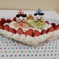 クックBW84X8☆'s cooksnap of when they made ひなまつり蒸しケーキ.