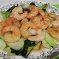 nana_tenjo's cooksnap of when they made 和風ほっこり☆エビとチンゲン菜のうま煮.