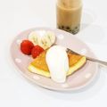 yakopuyo's cooksnap of when they made 節約おやつ♪スフレなオムレット.