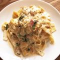 ゆびき's cooksnap of when they made もっちりカルボナーラ.