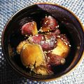 ichigberry's cooksnap of when they made 炊飯器でヘルシー簡単！！ほくほく大学芋☆.