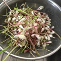 ☆こまっと☆'s cooksnap of when they made あさつきの根っこ（鱗茎）の豚肉生姜焼き.