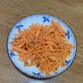 nyaoko♪'s cooksnap of when they made にんじんのおかかチーズ炒め＊.