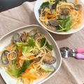 yukari23n's cooksnap of when they made あさりと春キャベツのパスタ.