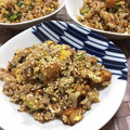 フジぽん's cooksnap of when they made 納豆とさつま揚げの簡単チャーハン.