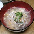和☆2049's cooksnap of when they made もやしと豆腐のサンラータン風スープ.