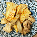 てんちゃ☆彡's cooksnap of when they made めんつゆで簡単！鶏ごぼうと厚揚げの煮物.