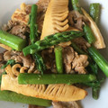 クックT89K5L☆'s cooksnap of when they made 筍とアスパラのオイスター炒め☆.